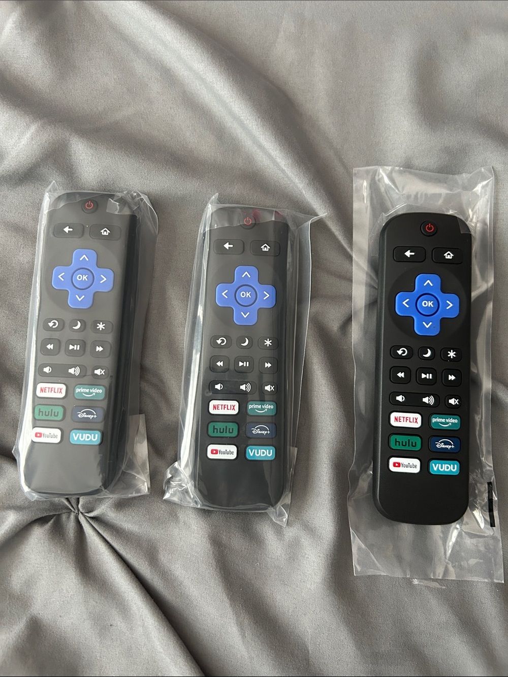 3 pack Universal Roku Remotes for TCL/Hisense/Onn/Sharp/Philips Tv